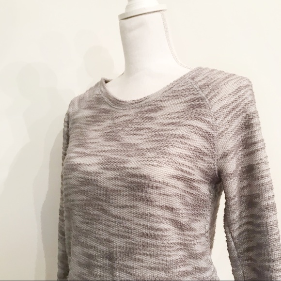 Oversized Grey Layered Lace Sweater Sweatshirt - Picture 3 of 5